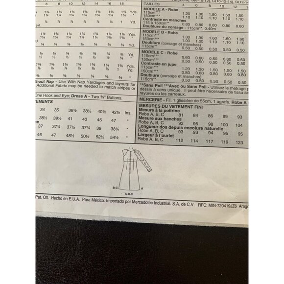 McCall's Misses Dress Sewing Pattern Sz 4 - 8 9396 - Uncut - Picture 6 of 9